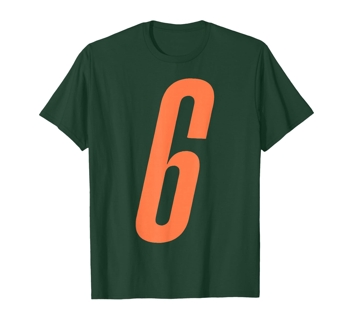 Orange Number 6 7 Funny Meme Halloween Matching Costume T-Shirt