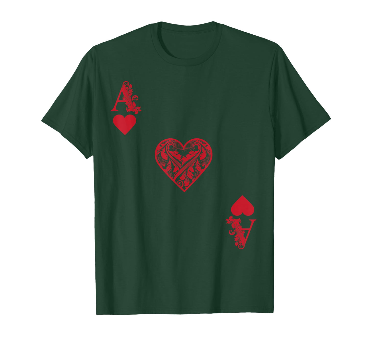 Ace Of Hearts Costume Shirt - Funny Halloween Gift Tshirt T-Shirt