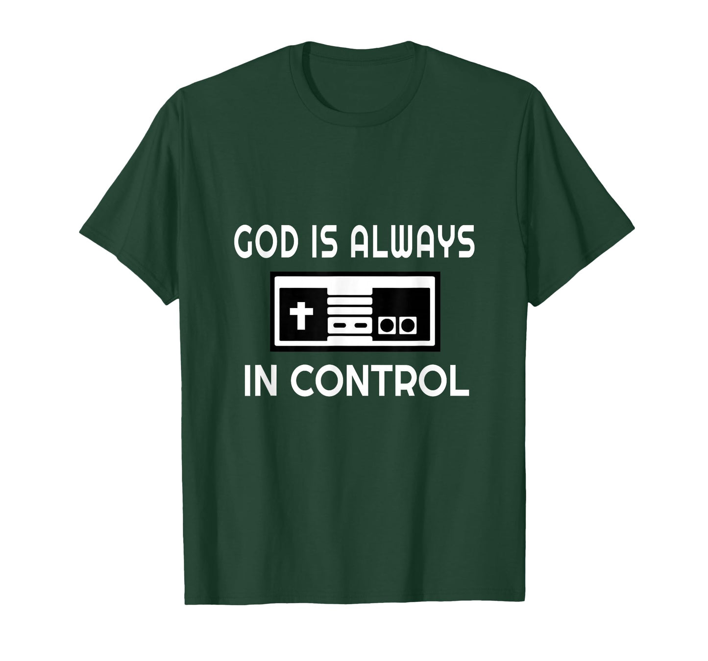 T-Shirt God is Always in Control Shirt for Christian Gamers T-Shirt