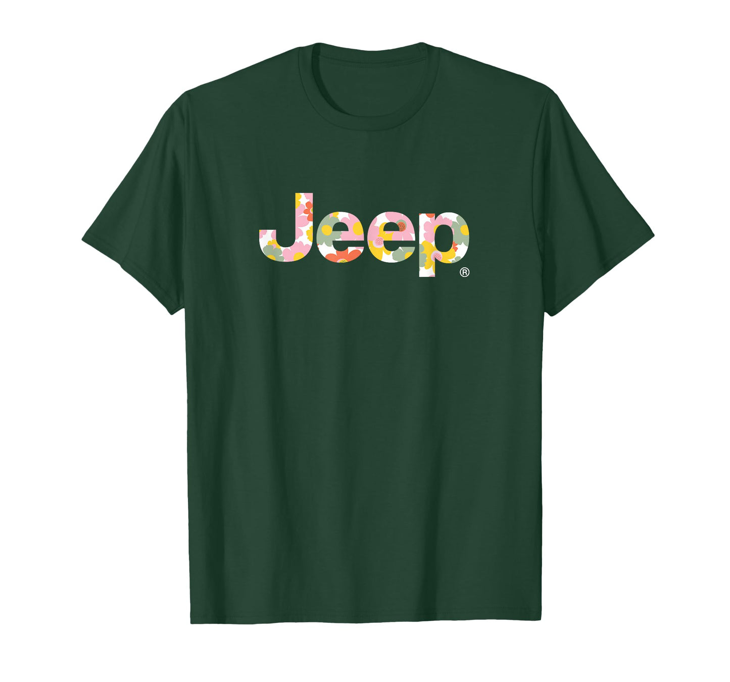 Jeep Iconic Floral Logo - Officially Licensed T-Shirt