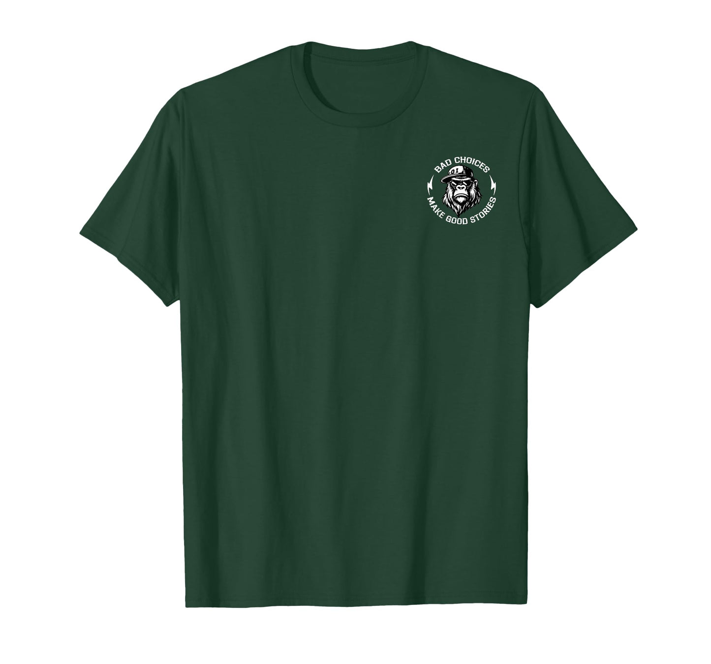 Monkey Bad Choices Make Good Stories (2 Side) T-Shirt