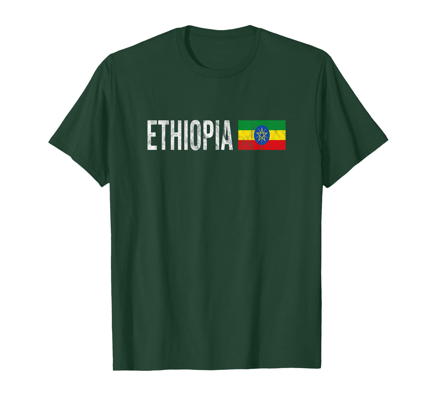 Ethiopia Flag Souvenir - Retro Ethiopian Design T-Shirt