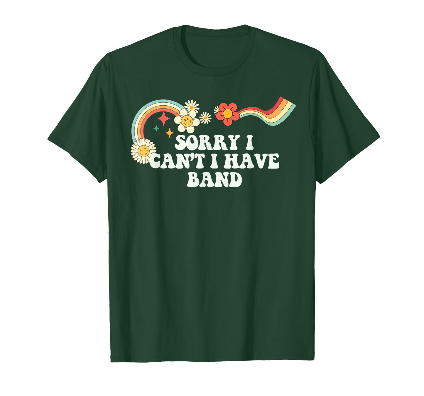 Groovy Script Funny Sorry I Can't I Have Band, Retro Quote T-Shirt