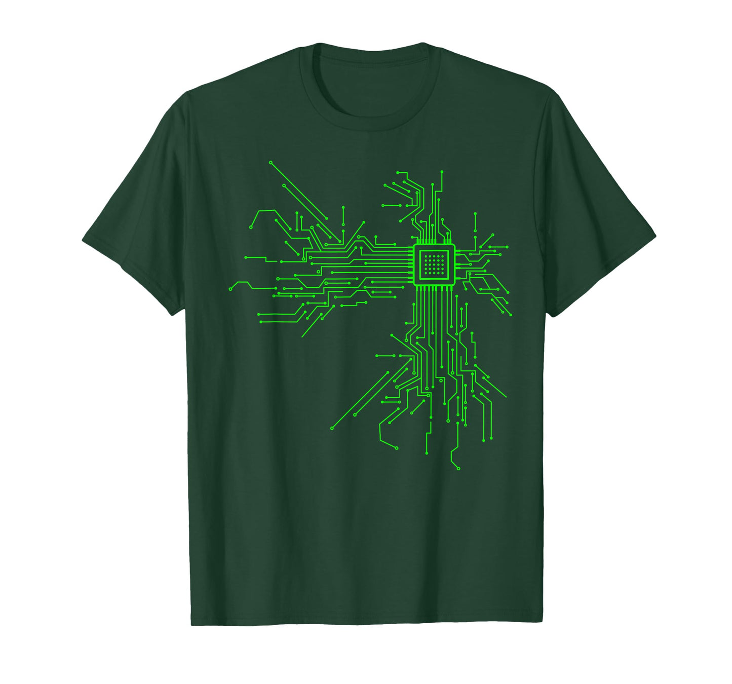 CPU Heart Circuit Board Funny Programmer Technology Core T-Shirt