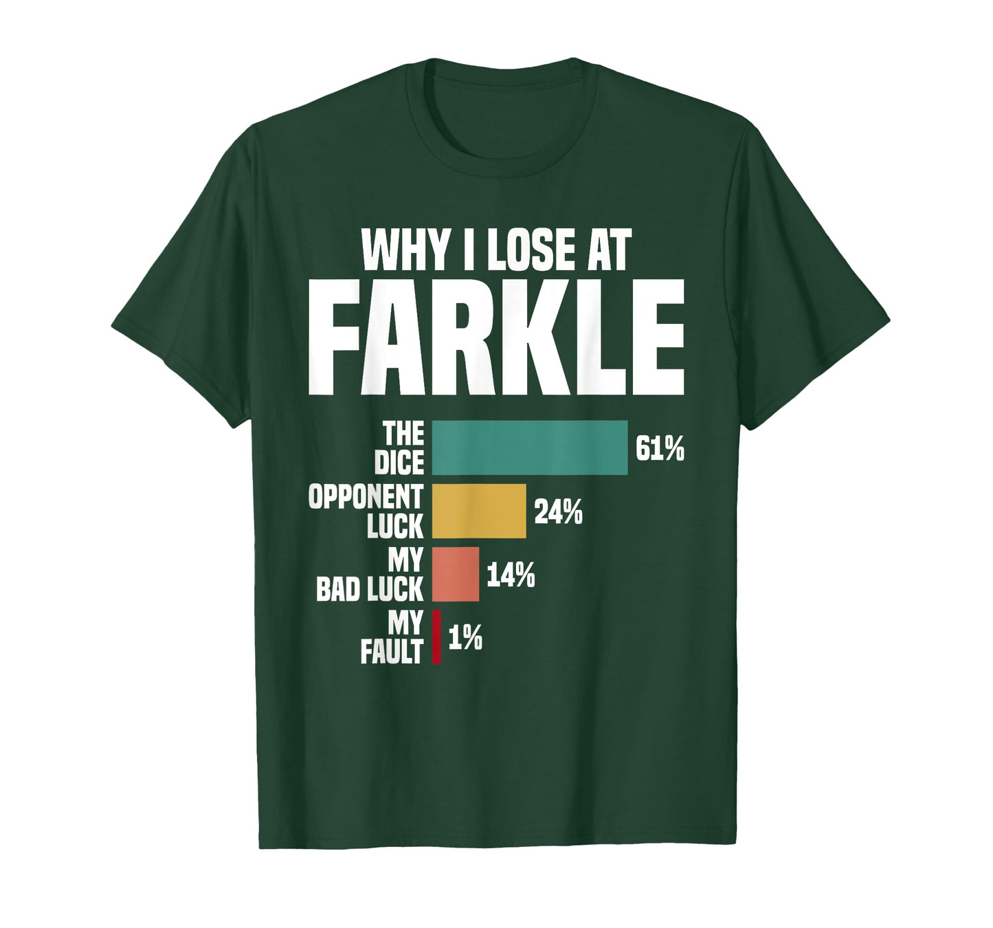 Farkle Player Tournament Queen Player Dice Farkle Dice Game T-Shirt