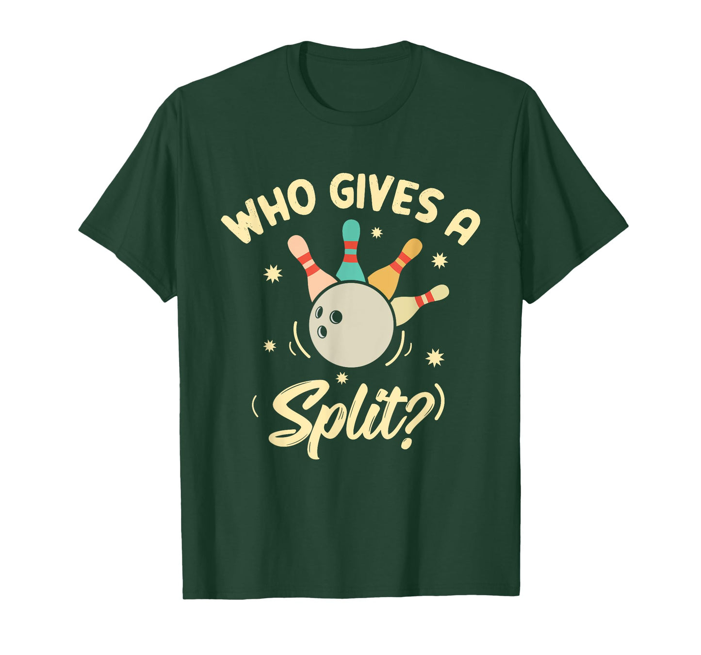Who Gives A Split Funny Bowling Player Game T-Shirt