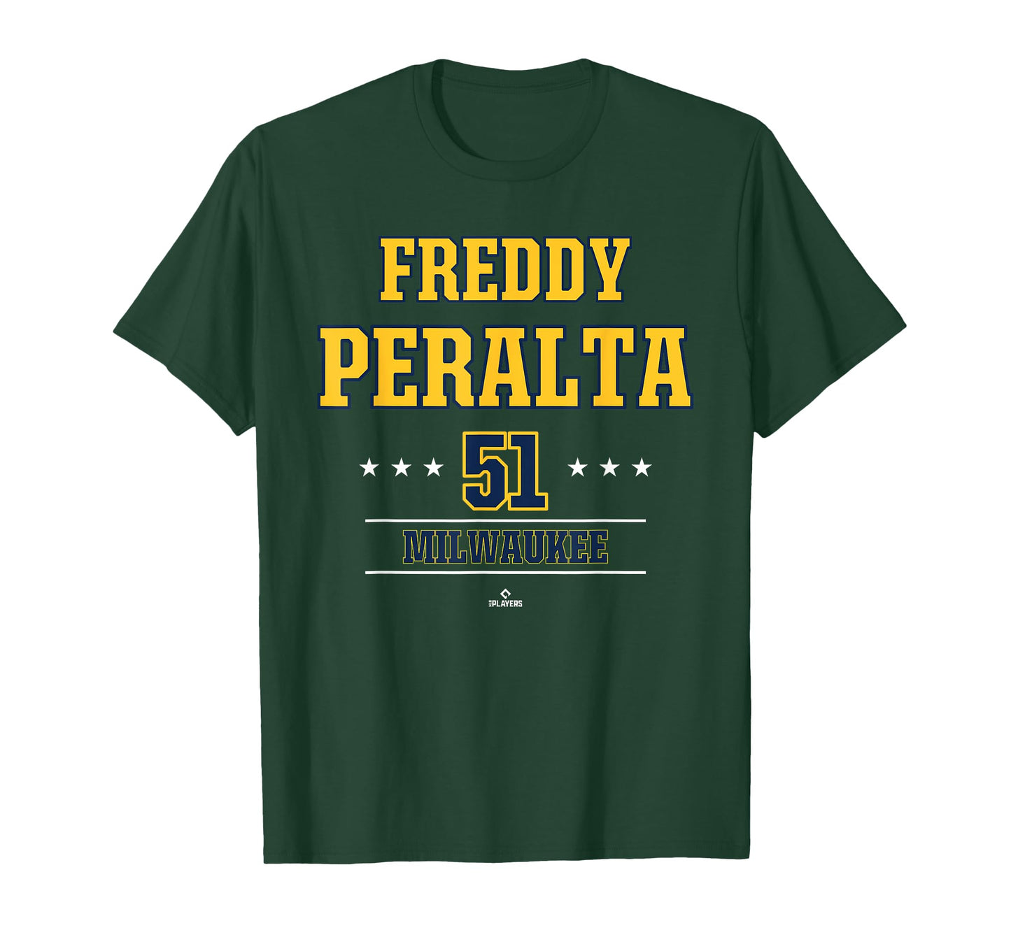 Baseball Star Freddy Peralta Milwaukee MLBPA T-Shirt