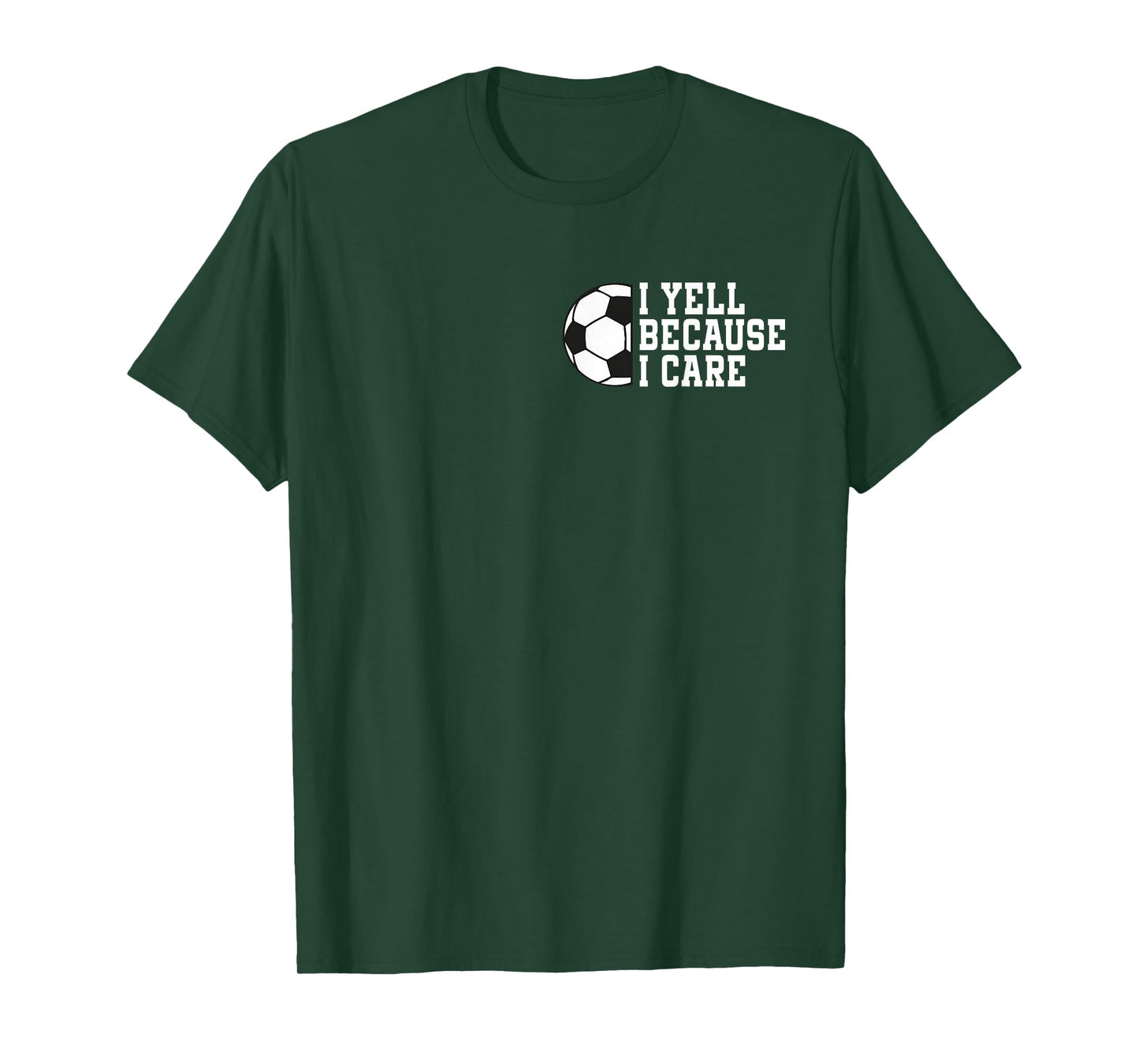 Funny Soccer I Yell Because I Care Pocket Soccer Dads T-Shirt