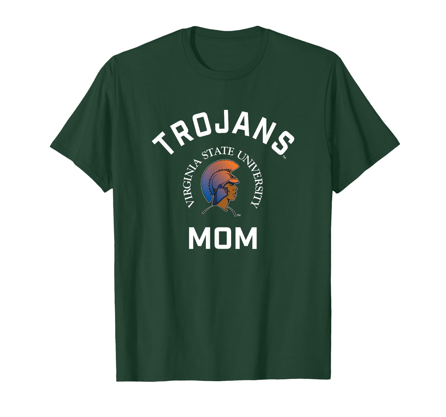 Virginia State University VSU Trojans Arched Mom T-Shirt