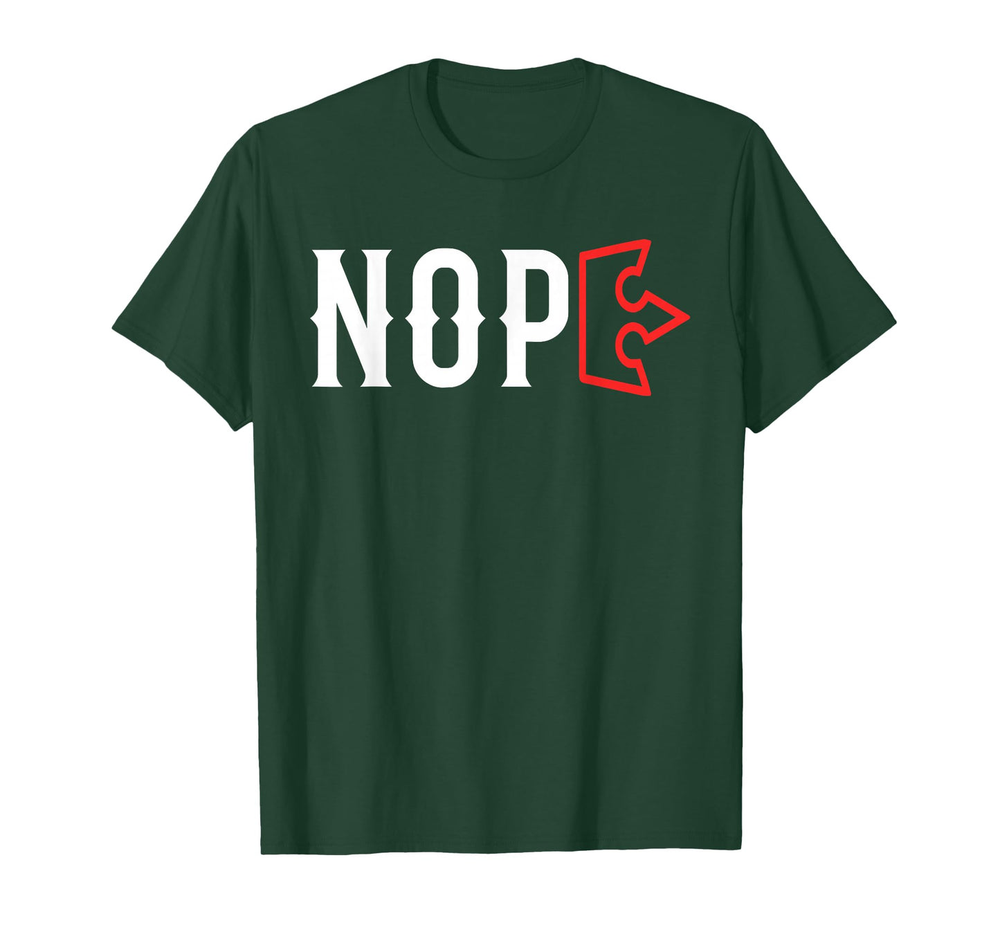 No Kings Nope Bold Minimal Protest Statement T-Shirt