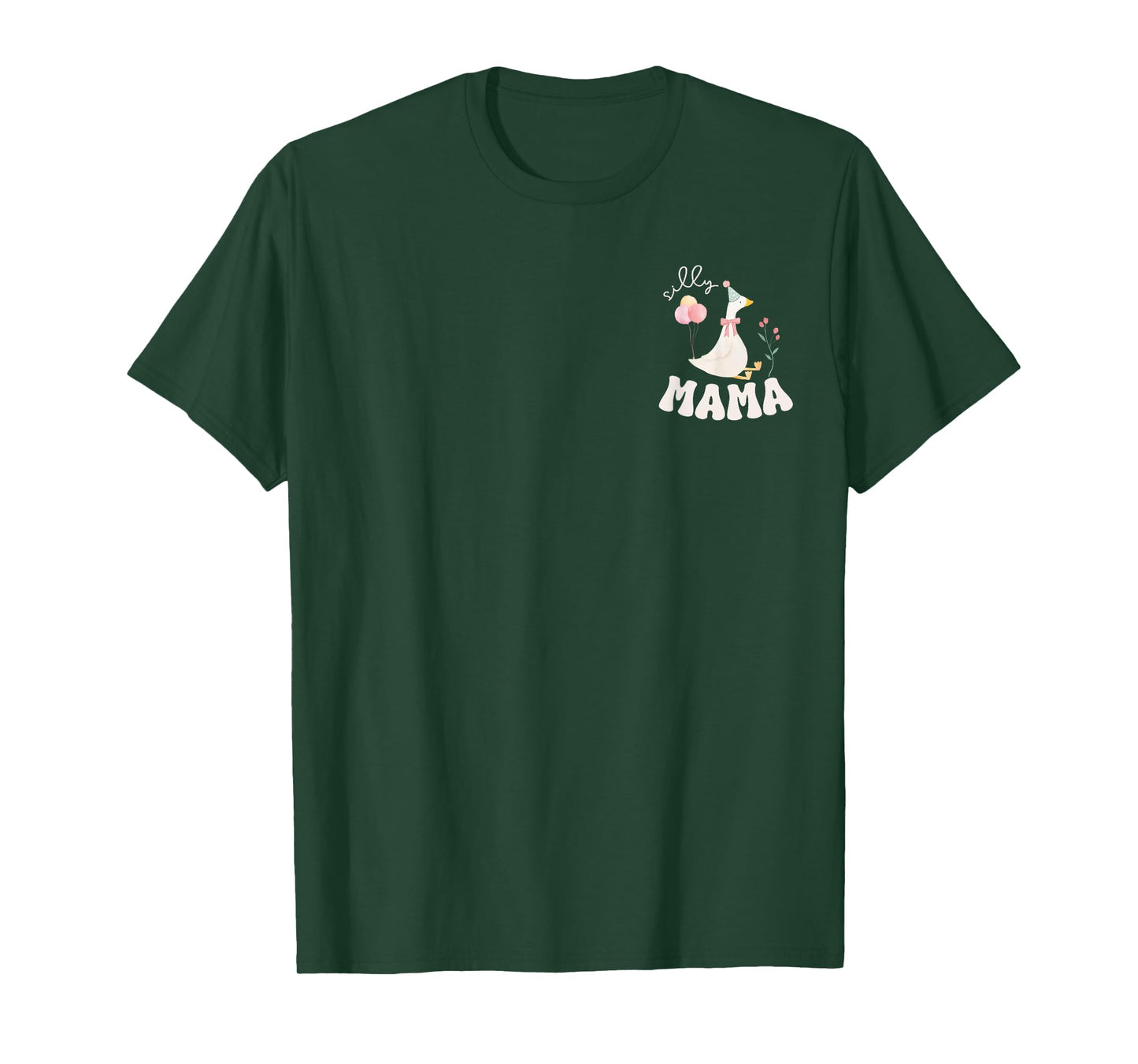 Silly Mama Silly Goose Mom Birthday Family Matching Party T-Shirt