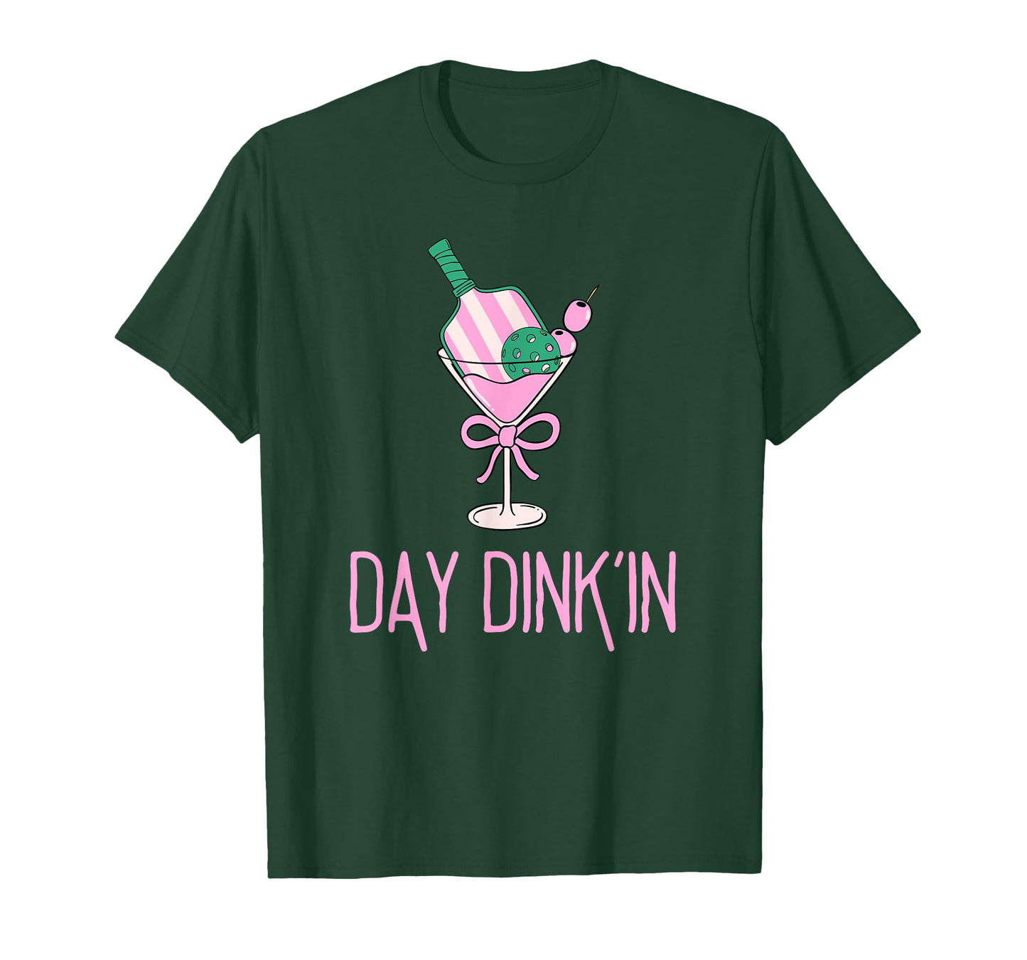 Funny Pink Pickleball Party, DAY DINK'IN T-Shirt