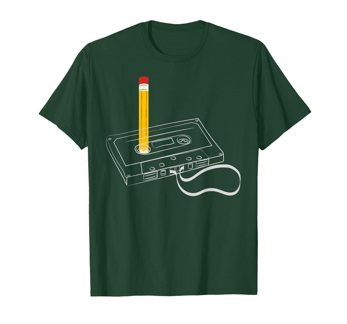 Love Retro Mixtape 80's Blank Cassette Tape Pencil 80s 90's T-Shirt
