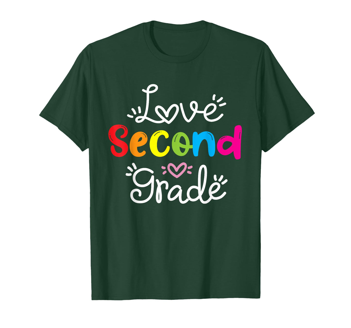 Love Second Grade Teacher Student School 2nd grade Gift T-Shirt