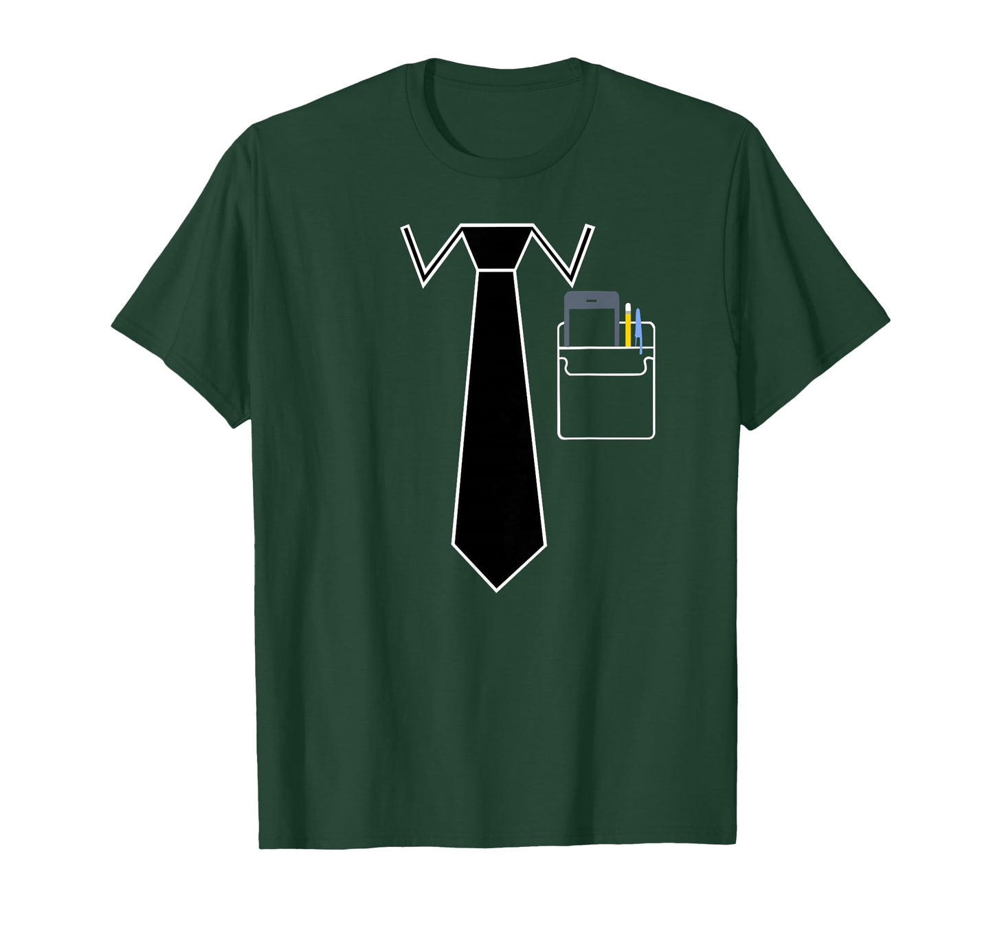 Tie With Pocket Protector Funny Nerd T-Shirt T-Shirt