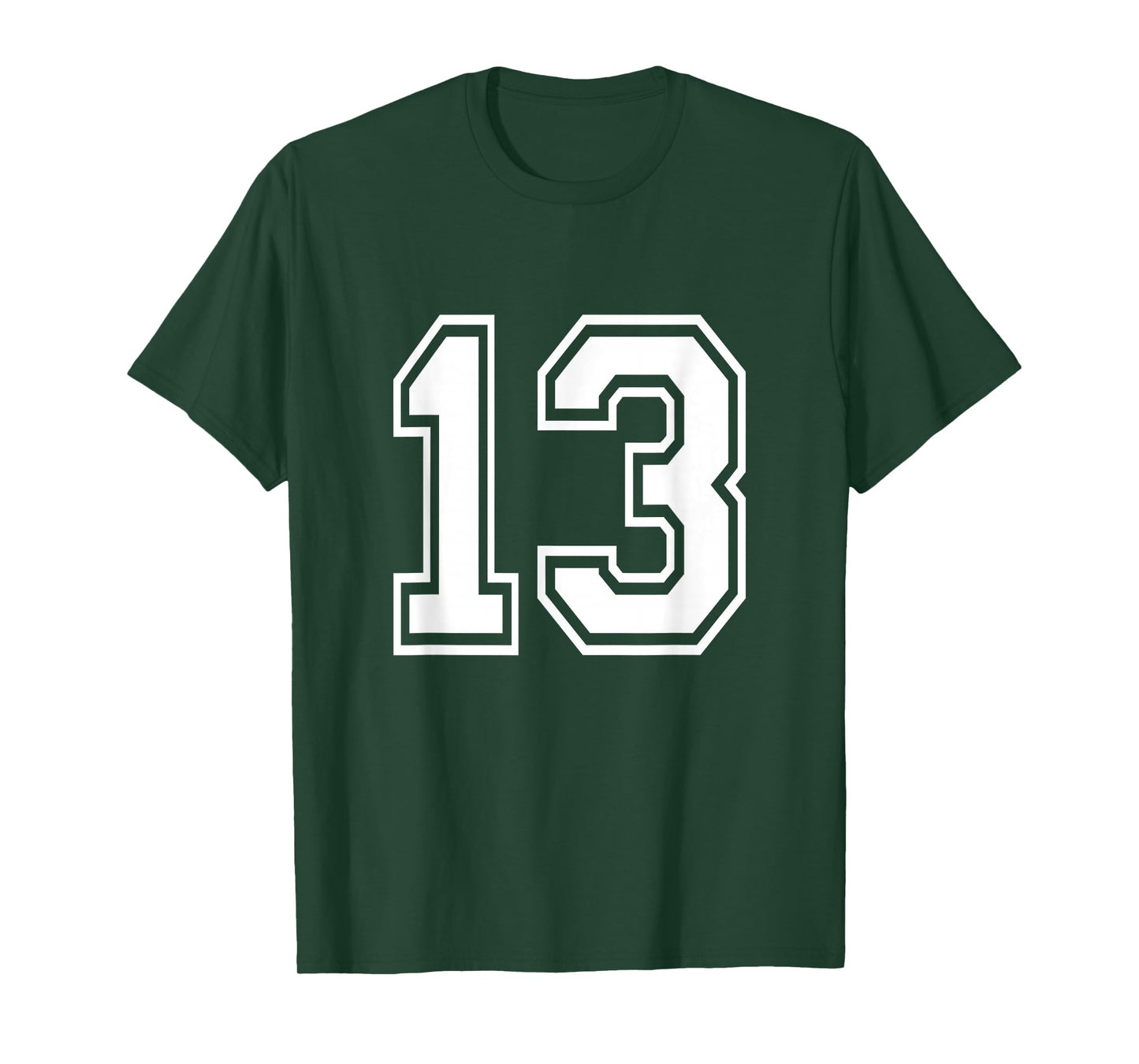 Number 13 Varsity Sports Team Jersey 13th Birthday 13 Years T-Shirt