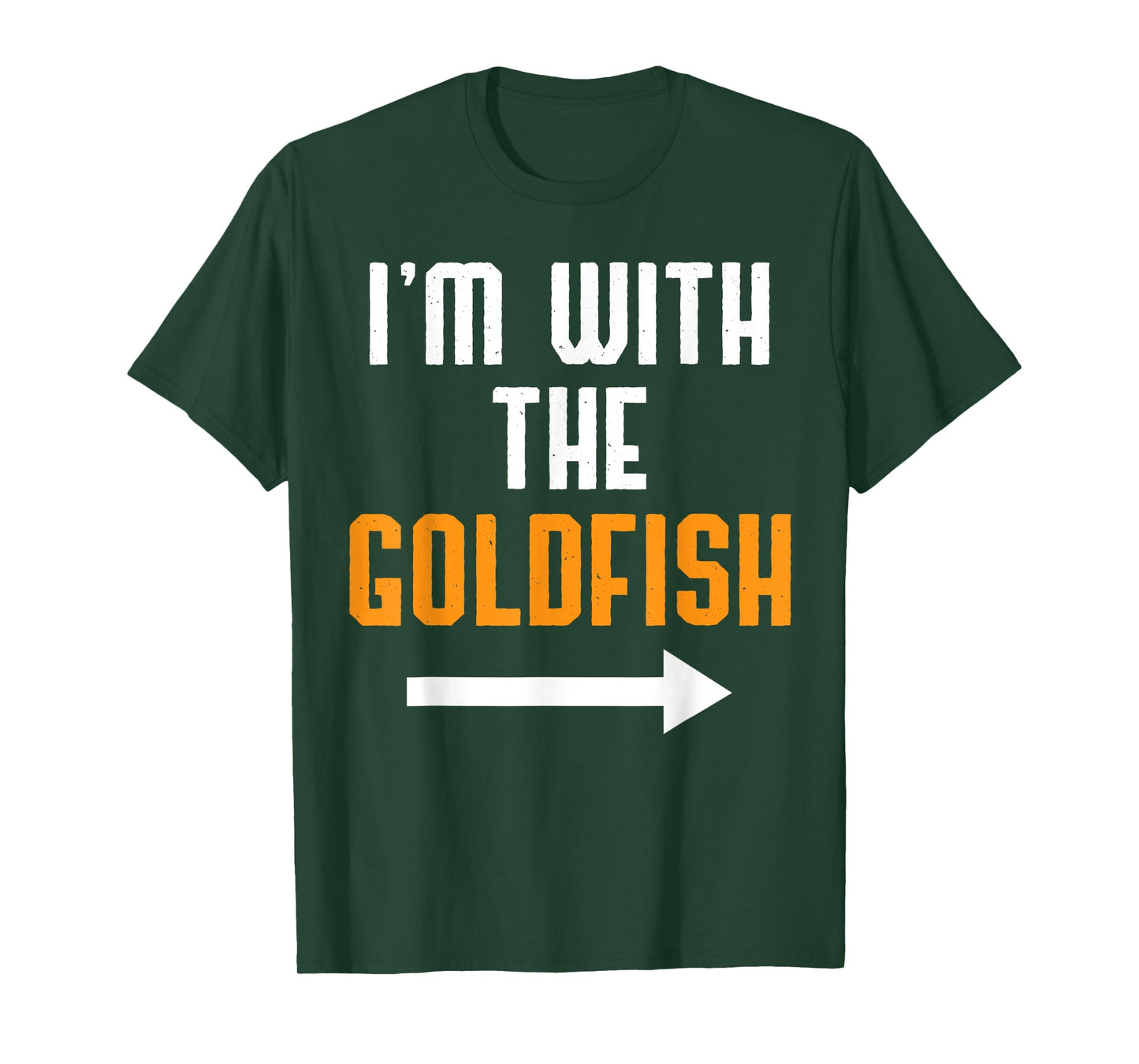 I'm With The Goldfish Shirt Costume Funny Halloween Couple T-Shirt