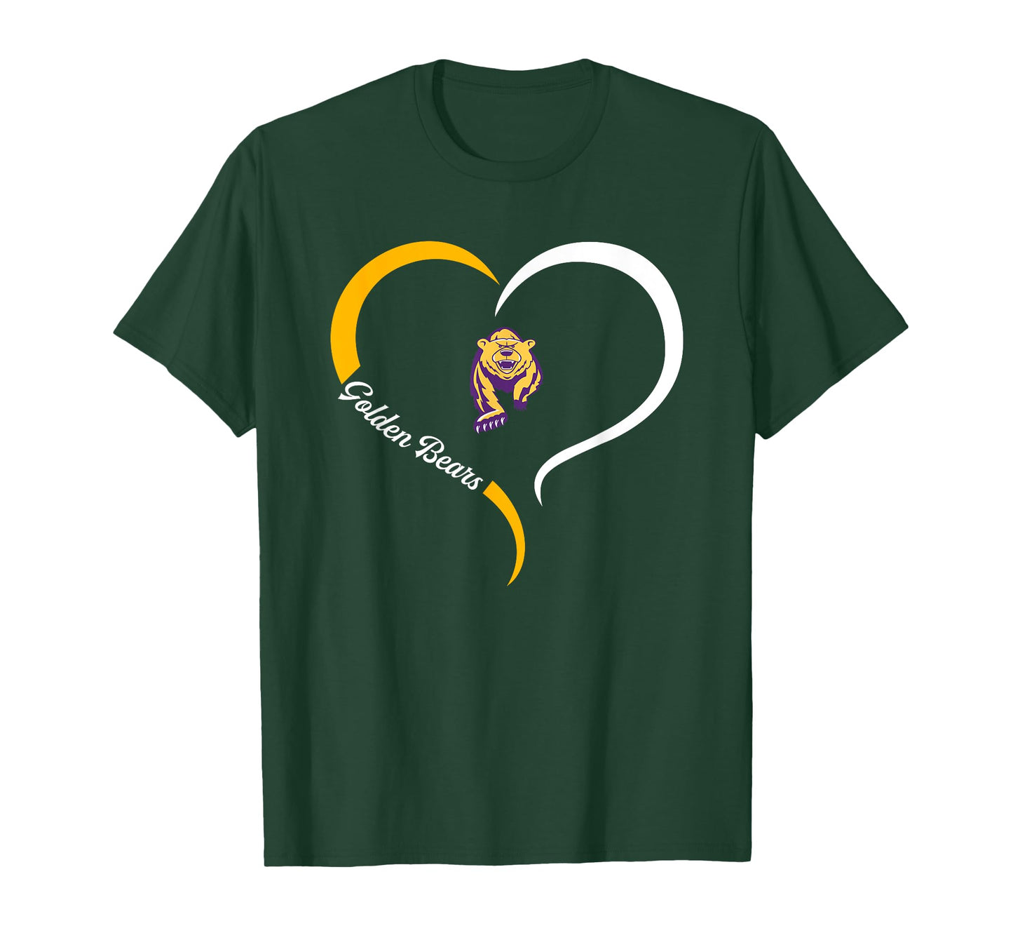 Upper Moreland Golden Bears Logo Half Heart Slogan HS T-Shirt