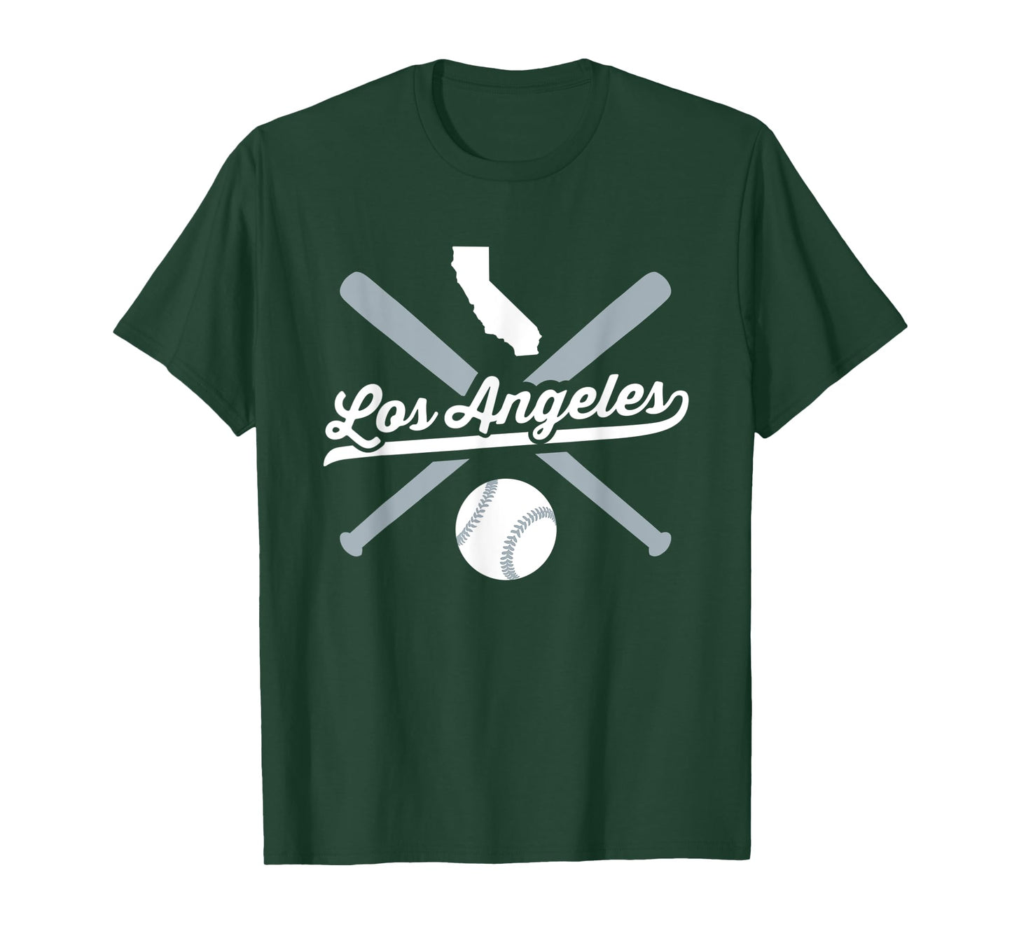 Los Angeles Baseball Vintage California Pride Love City T-Shirt