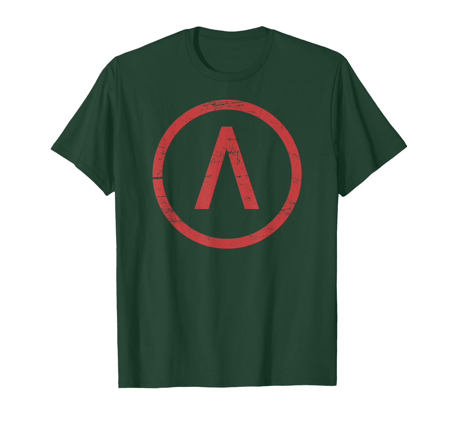 Ancient Greece Spartan Lambda Distressed T-Shirt T-Shirt