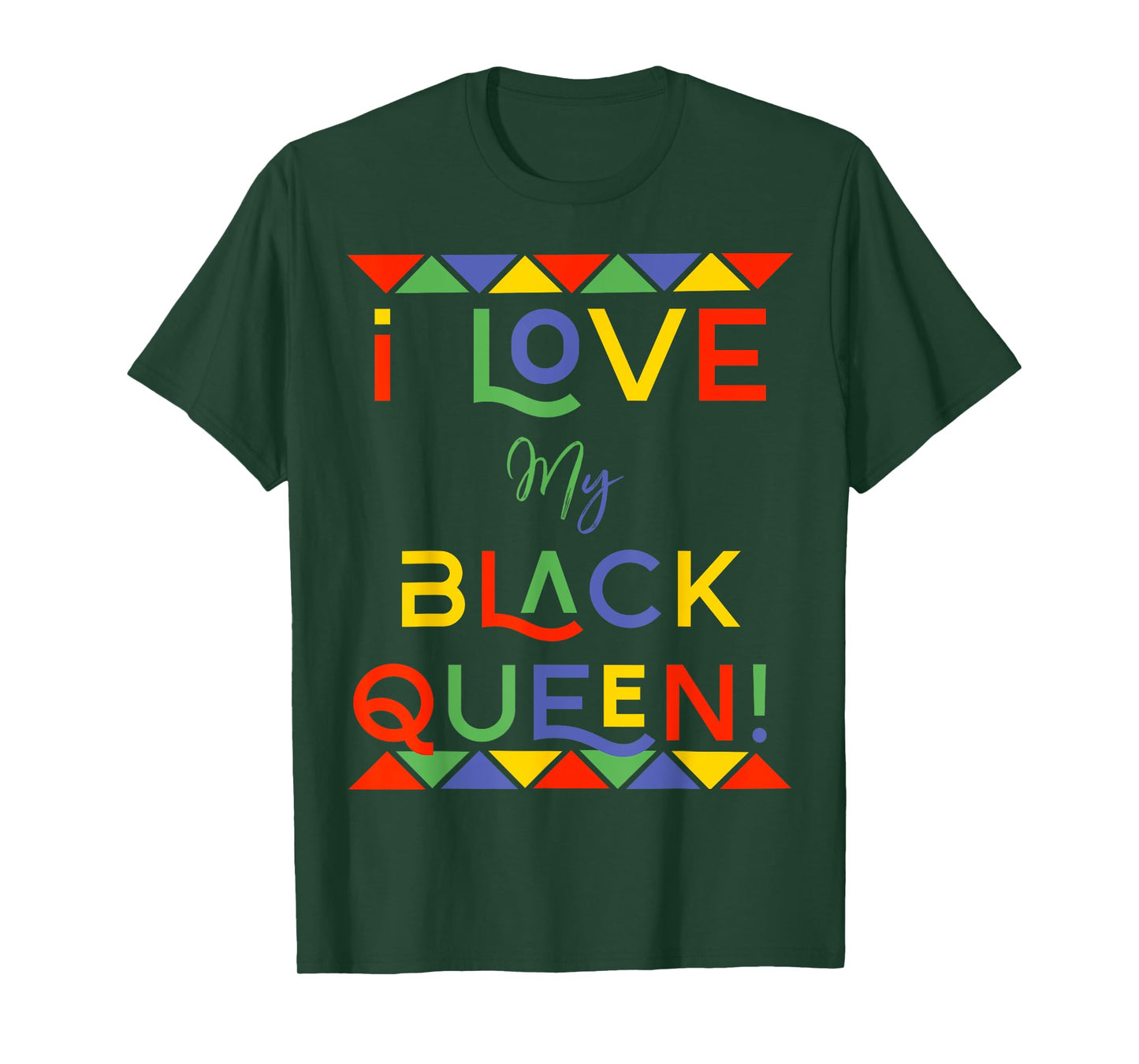 I Love My Black Queen Boyfriend African American Couples T-Shirt