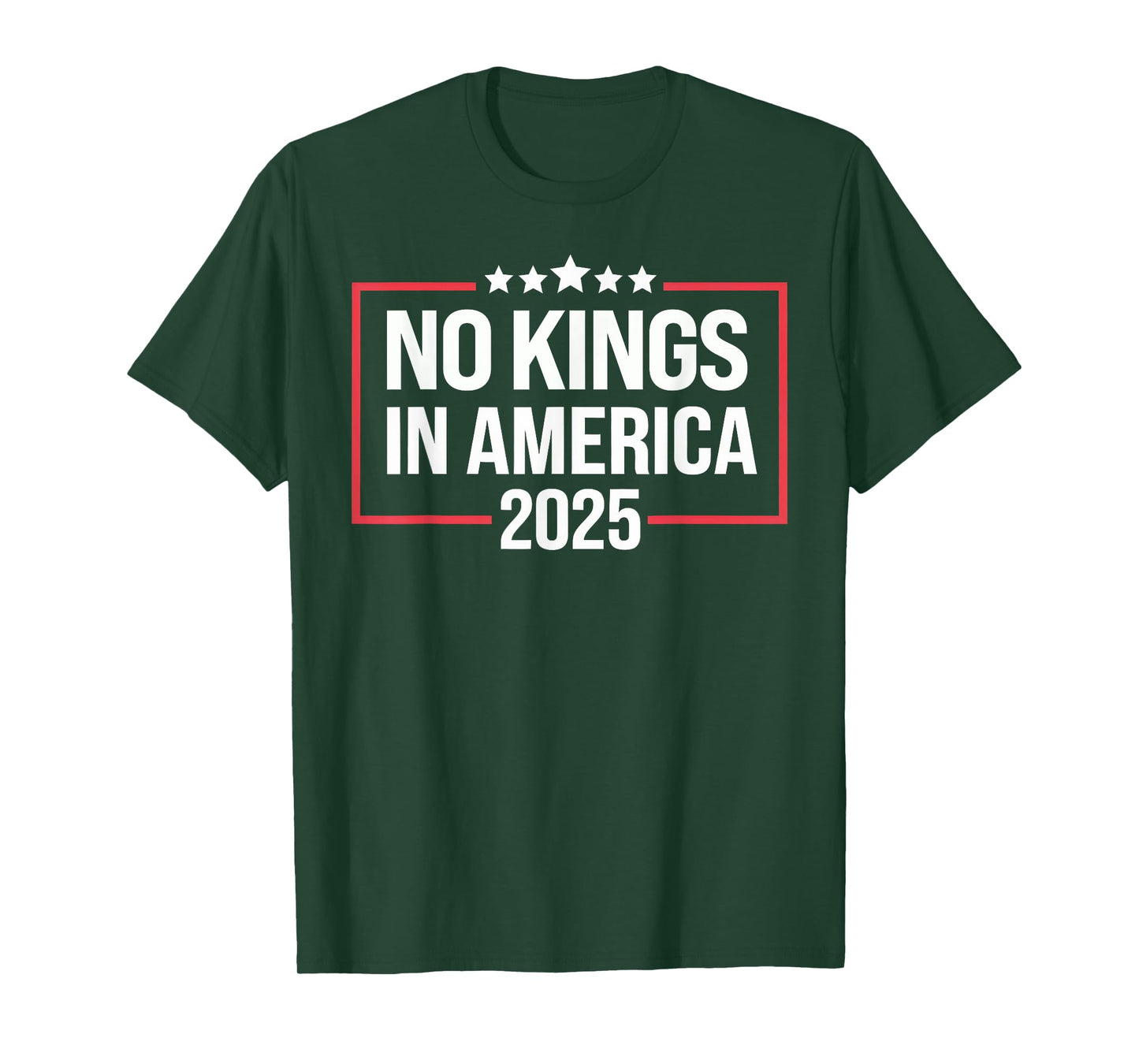 No Kings In America Democracy United States Independence T-Shirt