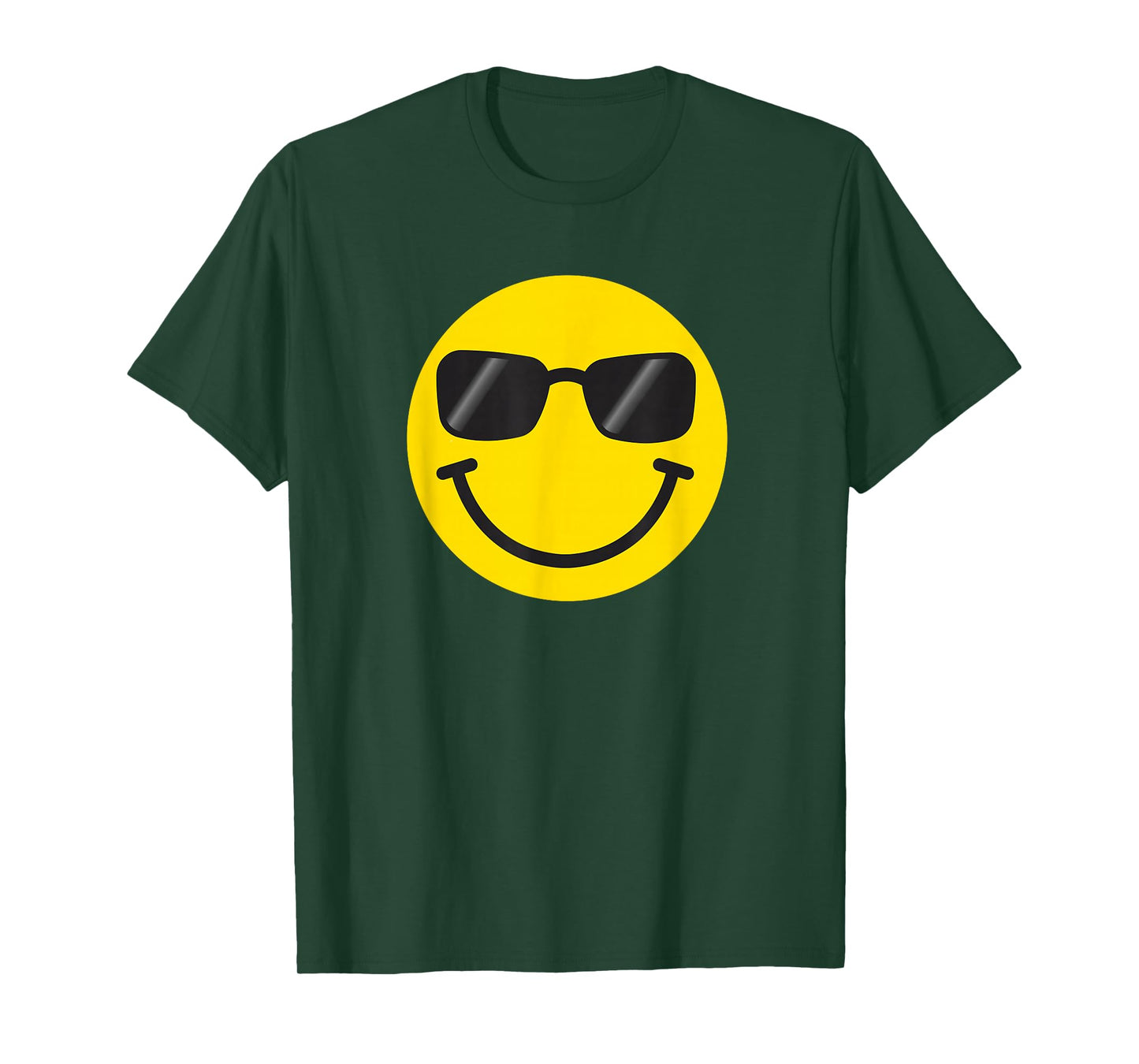 Funny Smiling Emoticon Men Women Graphic Happy Face Smile T-Shirt
