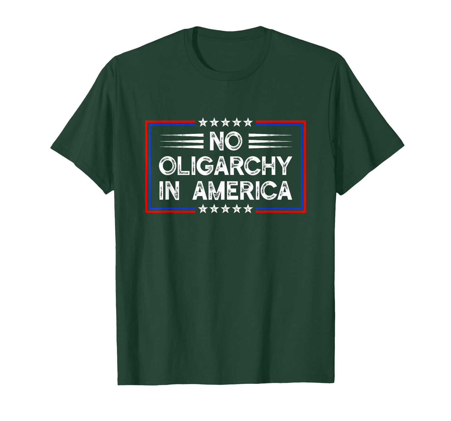 No Oligarchy in America Fight Oligarchy Flag Anti Oligarchy T-Shirt