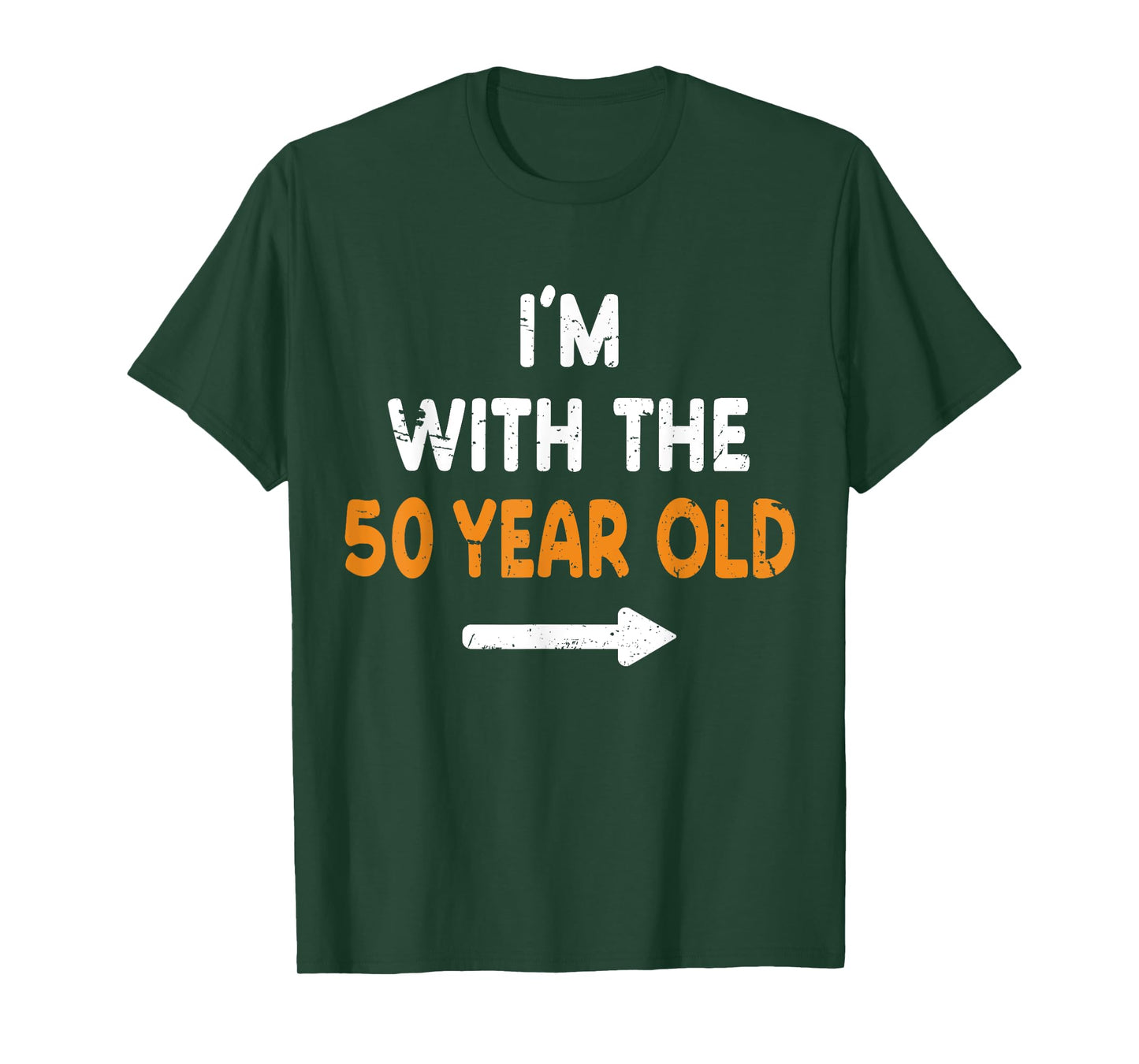 I'm With The 50 Year Old Easy Matching Halloween Costume T-Shirt