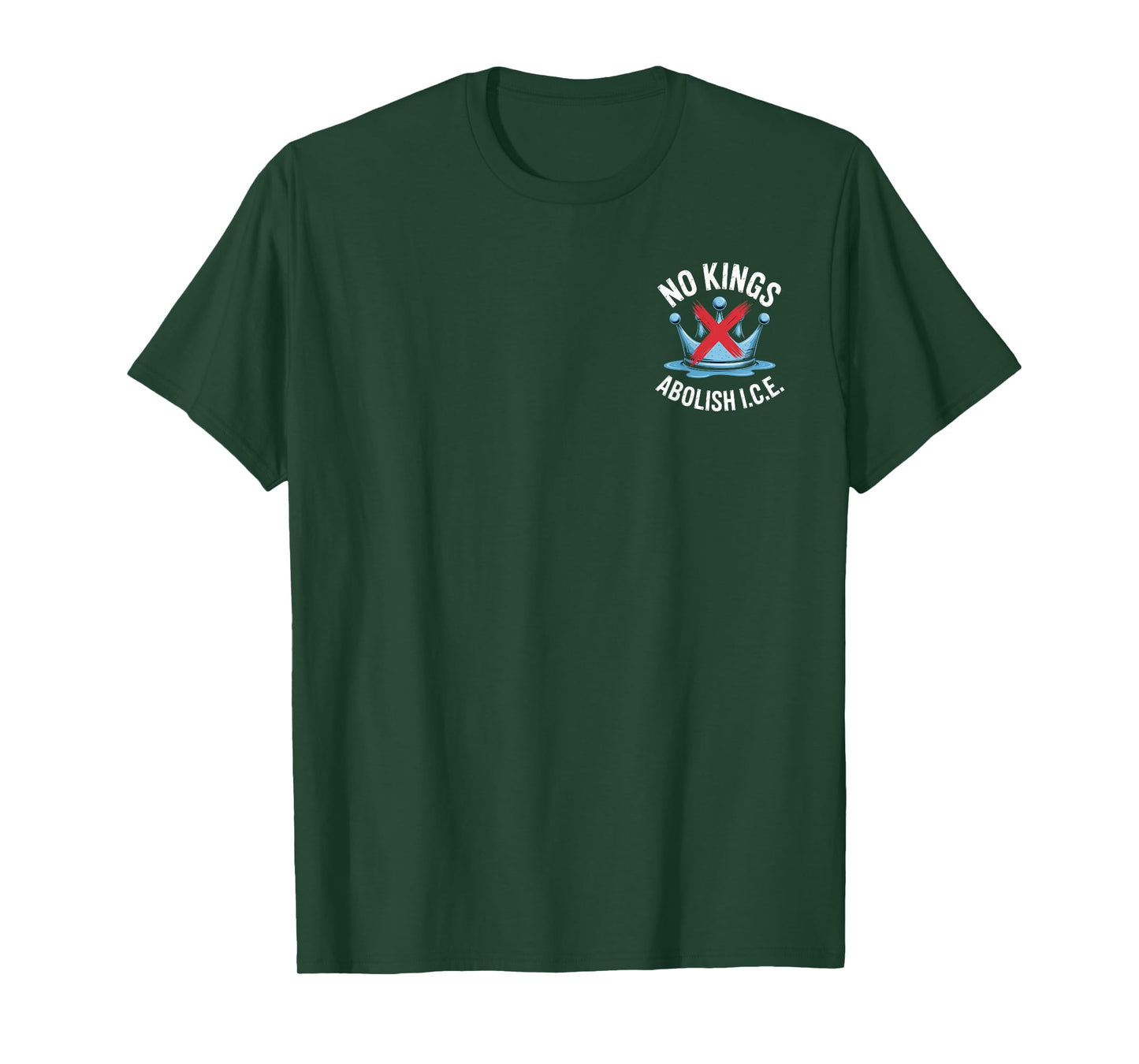 No Kings Abolish I.C.E. for Social Activists Casual Wear T-Shirt