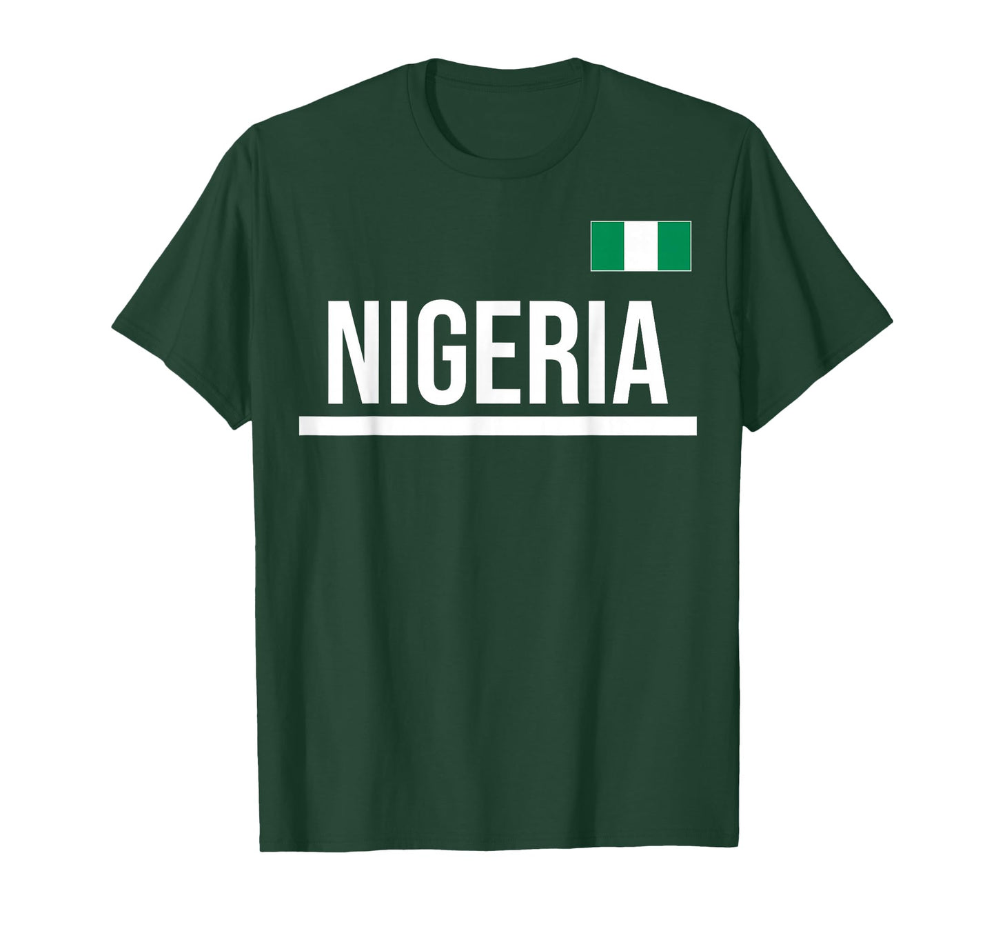 Nigeria Flag Sports Jersey T-Shirt