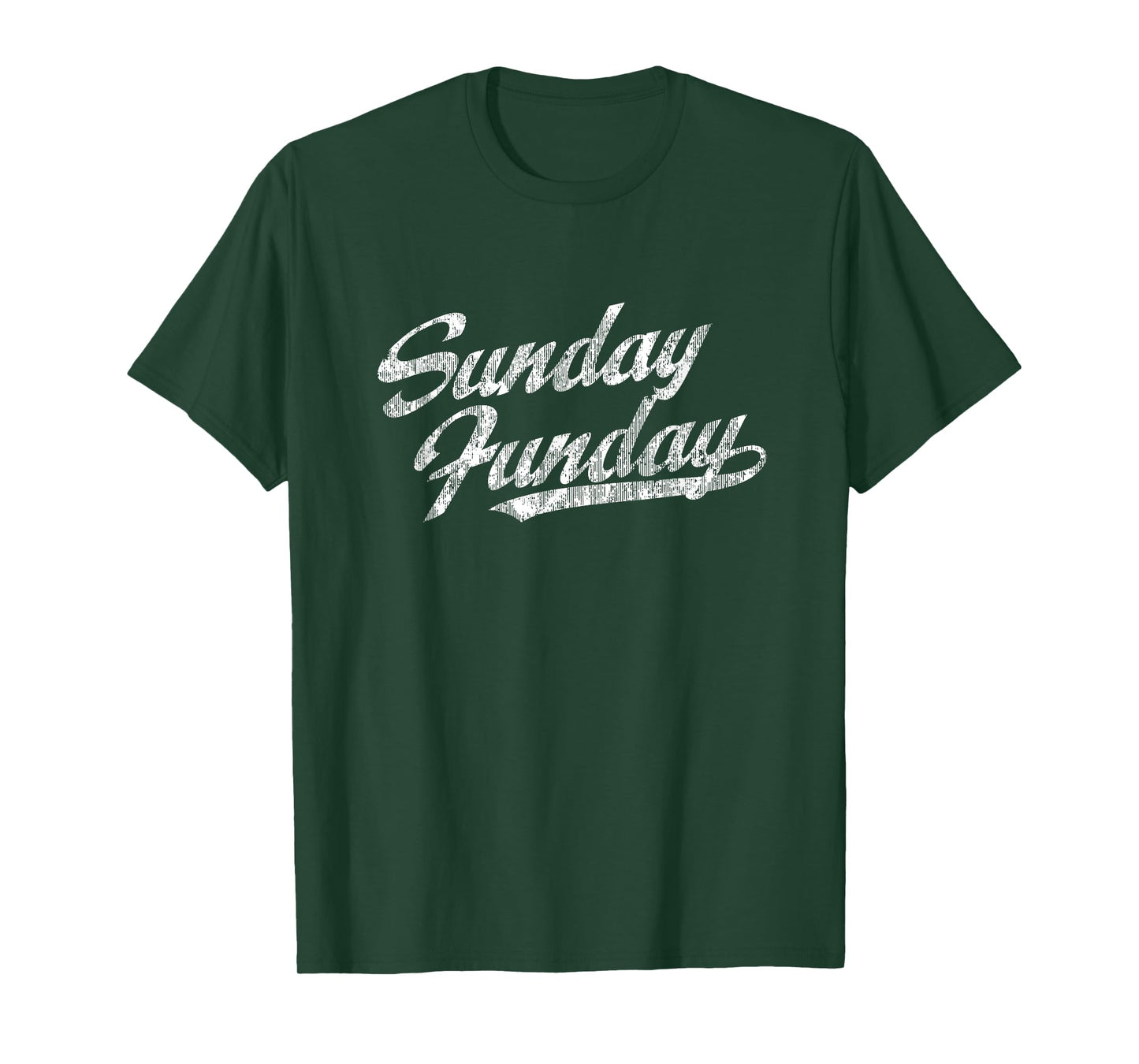 Sunday Funday T-Shirt Vintage Fun Day Sports Design Tee T-Shirt