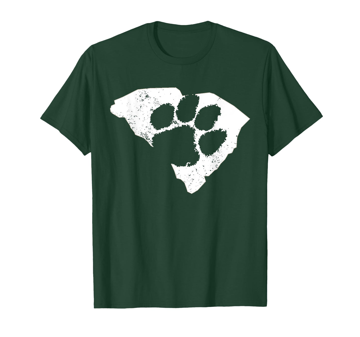 SOUTH CAROLINA SC T-SHIRT WITH PAW PRINT DISTRESSED T-Shirt