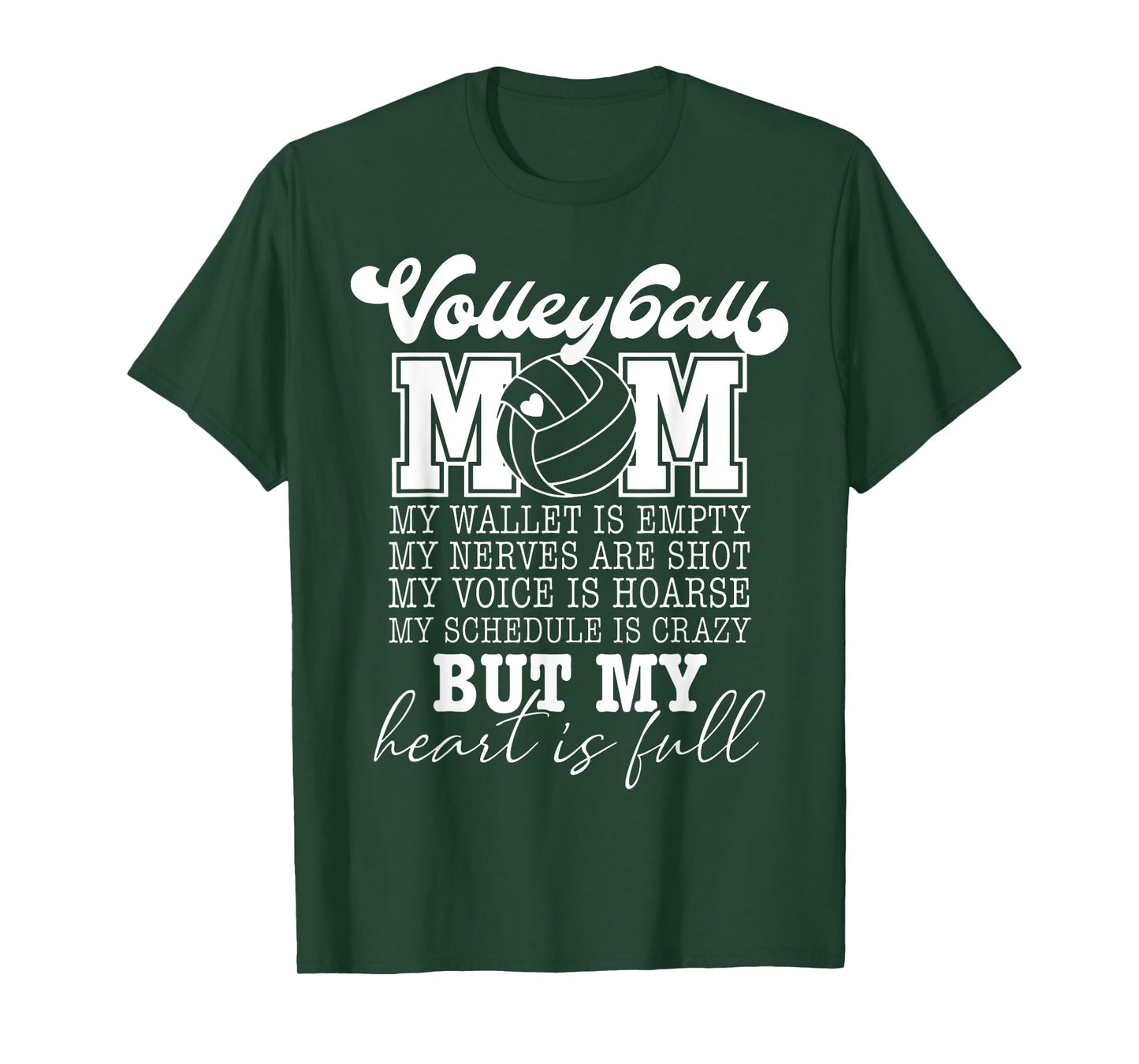 Volleyball Mom My Wallet is Empty Volleyball Sports Mama T-Shirt