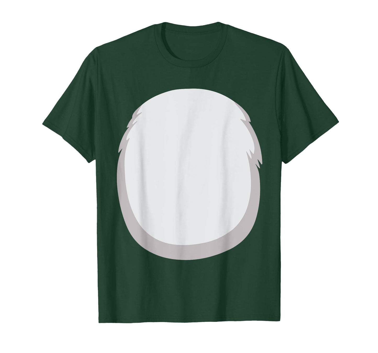Raccoon Belly Costume Furry Cartoon Racoon Stomach Grey T-Shirt