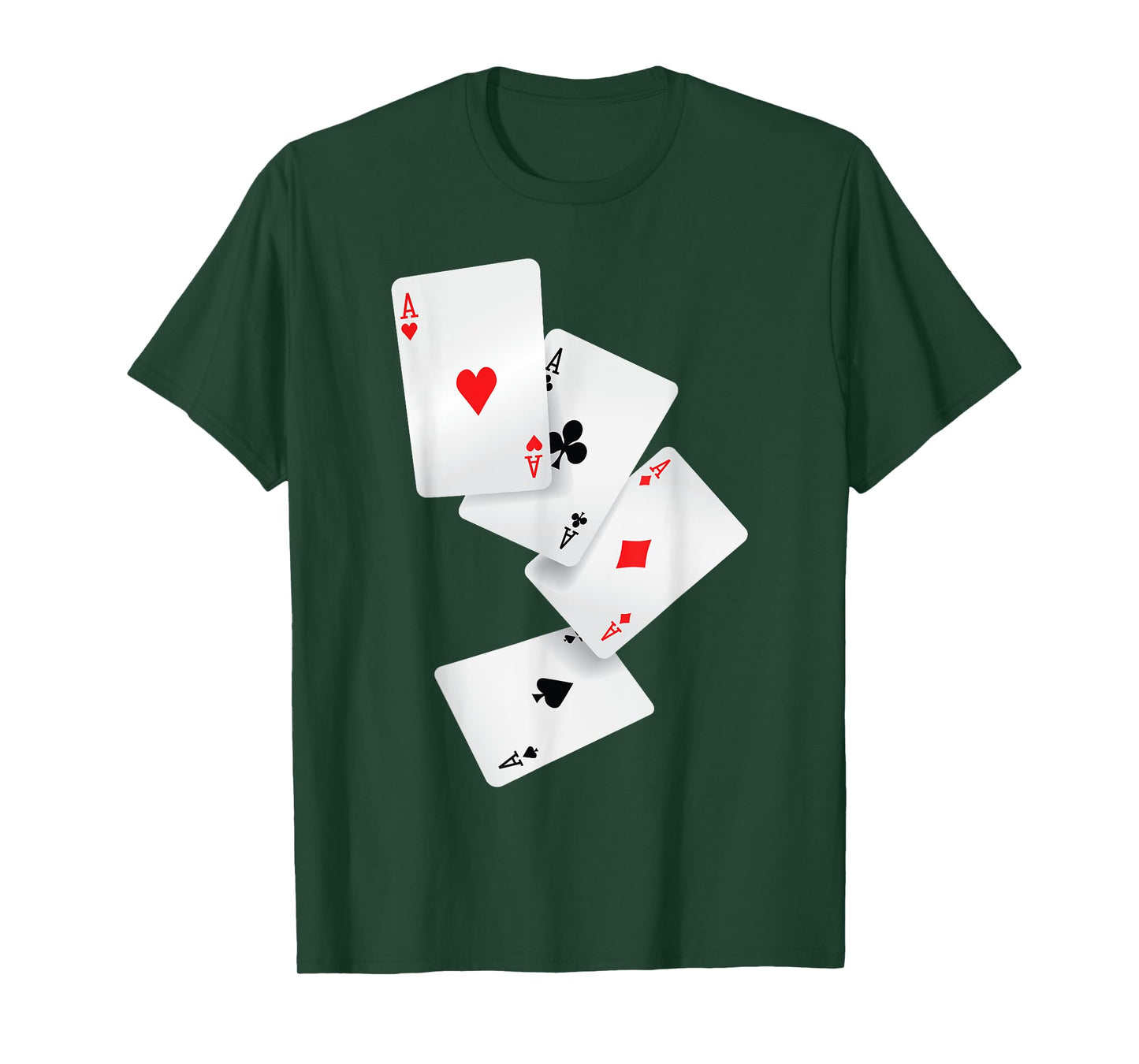 Four Aces Poker Pro Lucky Player Winner Costume Hand Gifts T-Shirt
