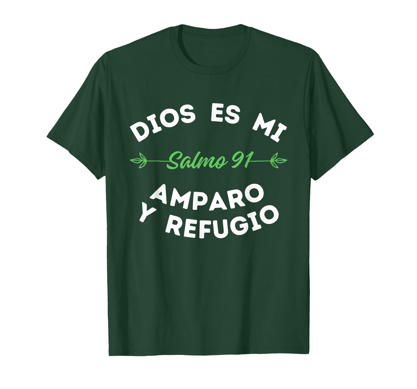 Psalms 91 or Salmo 91, Christian Bible Verses in Spanish T-Shirt