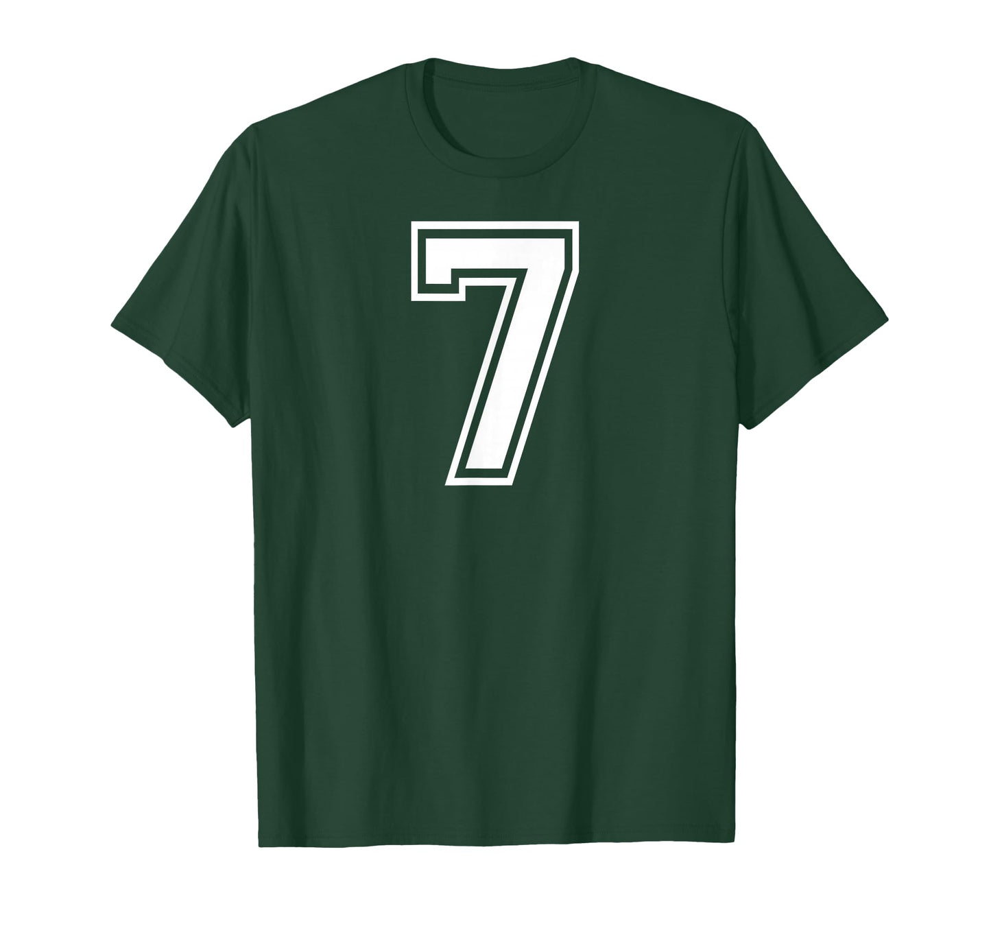 7 Number Seven Team Sports Graphic Design Matching Varsity T-Shirt