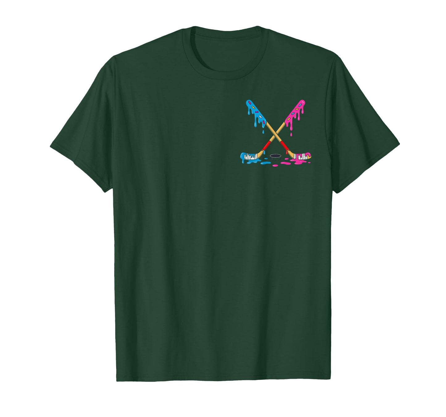 Hockey Ice Cream Drip Boys Ice Hockey Youth Players T-Shirt