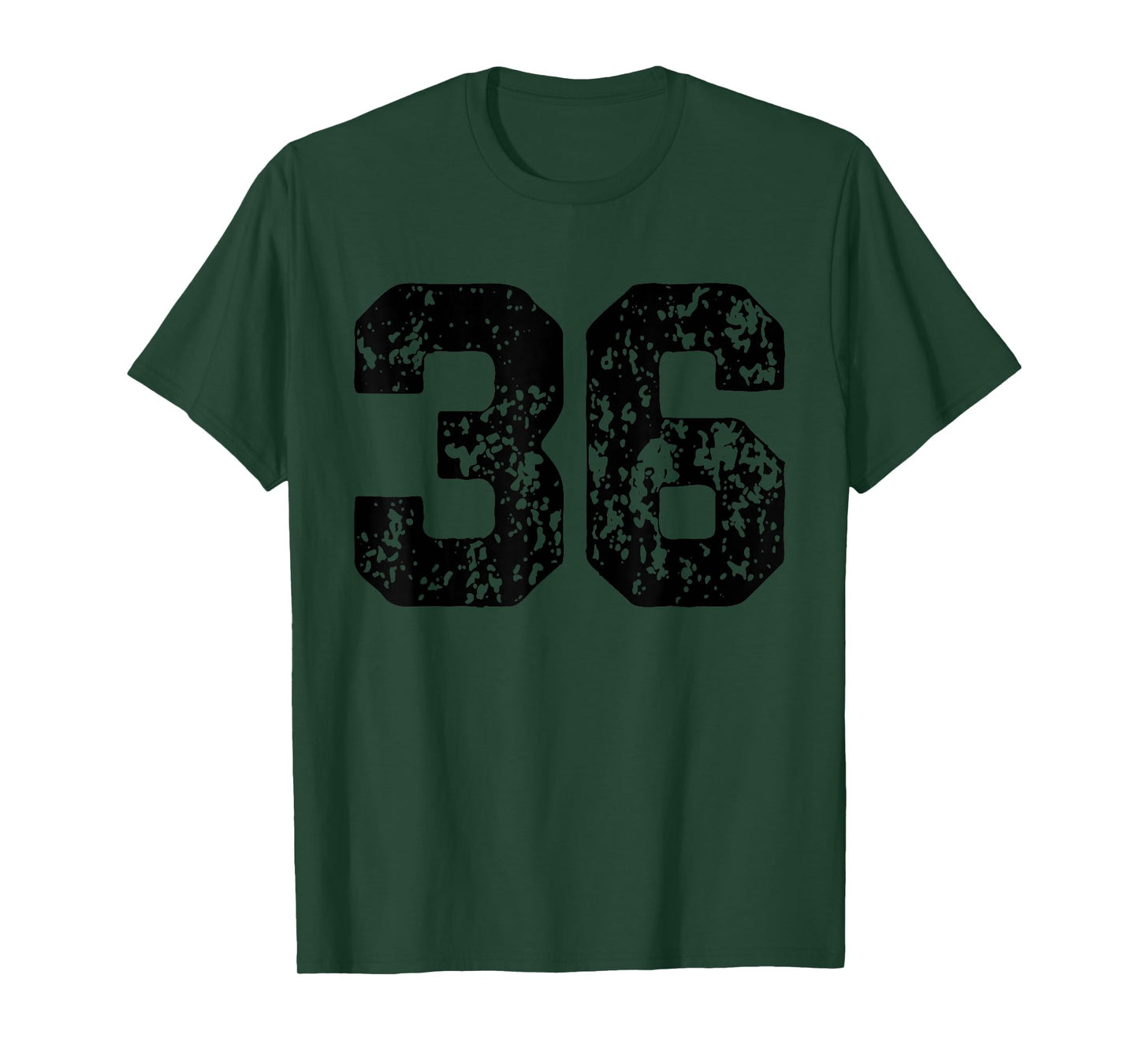 Number 36 Black Best Classic College Style Birthday Funny T-Shirt