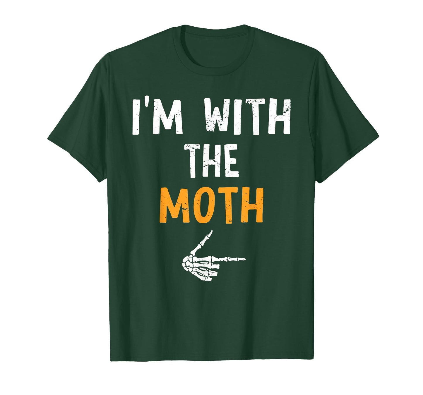 I'm with The Moth Costume Halloween Matching Couple T-Shirt