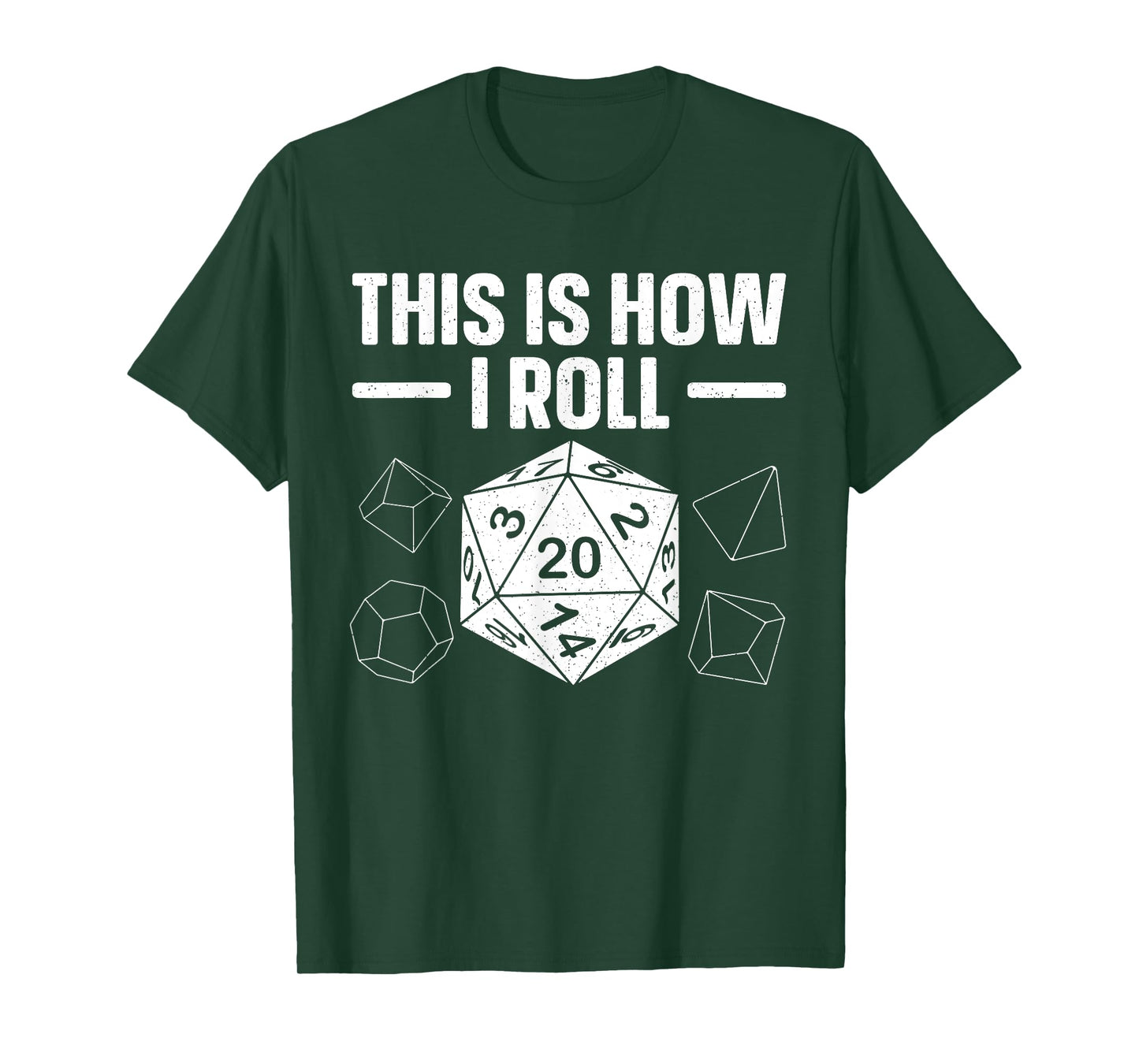 Funny Board Game Art For Men Women Tabletop RPG D20 Dice T-Shirt