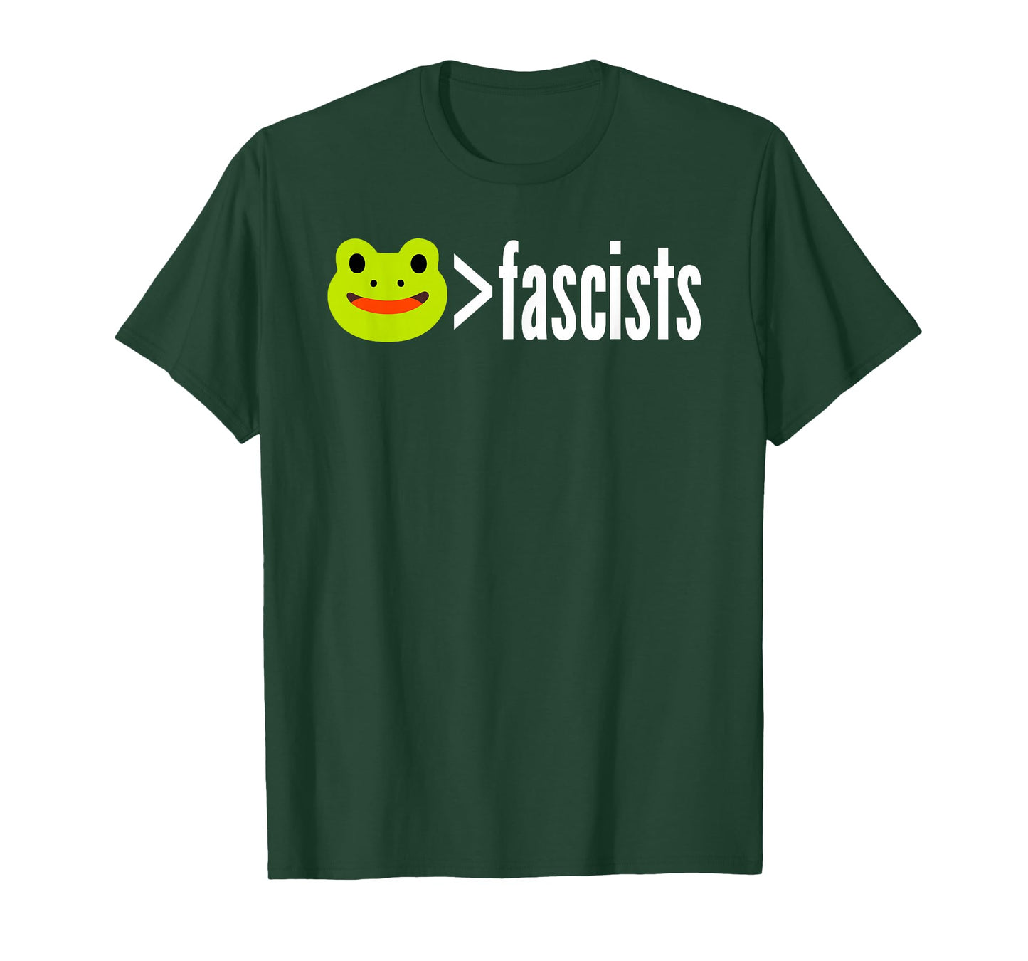 Portland Frog Greater Than Fascists T-Shirt