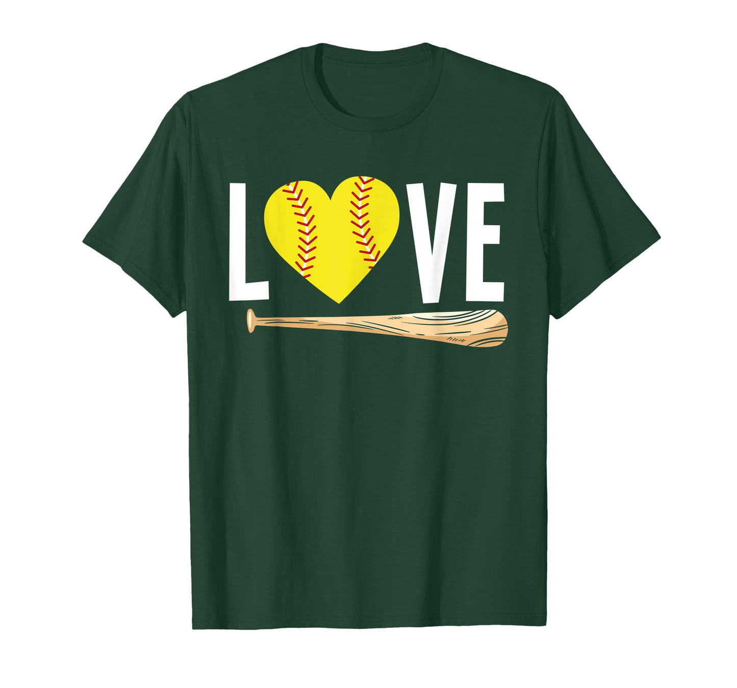 Love Softball Player Girls Teens Funny Softball T-Shirt