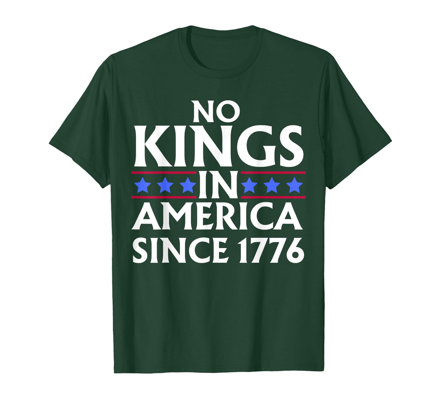 No Kings In America Since 1776 US Flag fourth of july T-Shirt