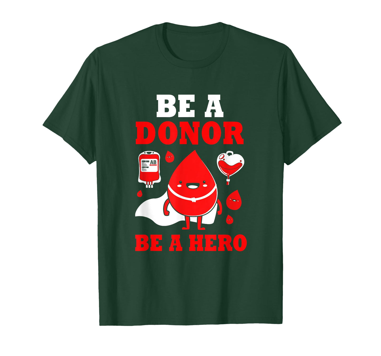 Donor Hero Phlebotomy Blood Donor Awareness T-Shirt