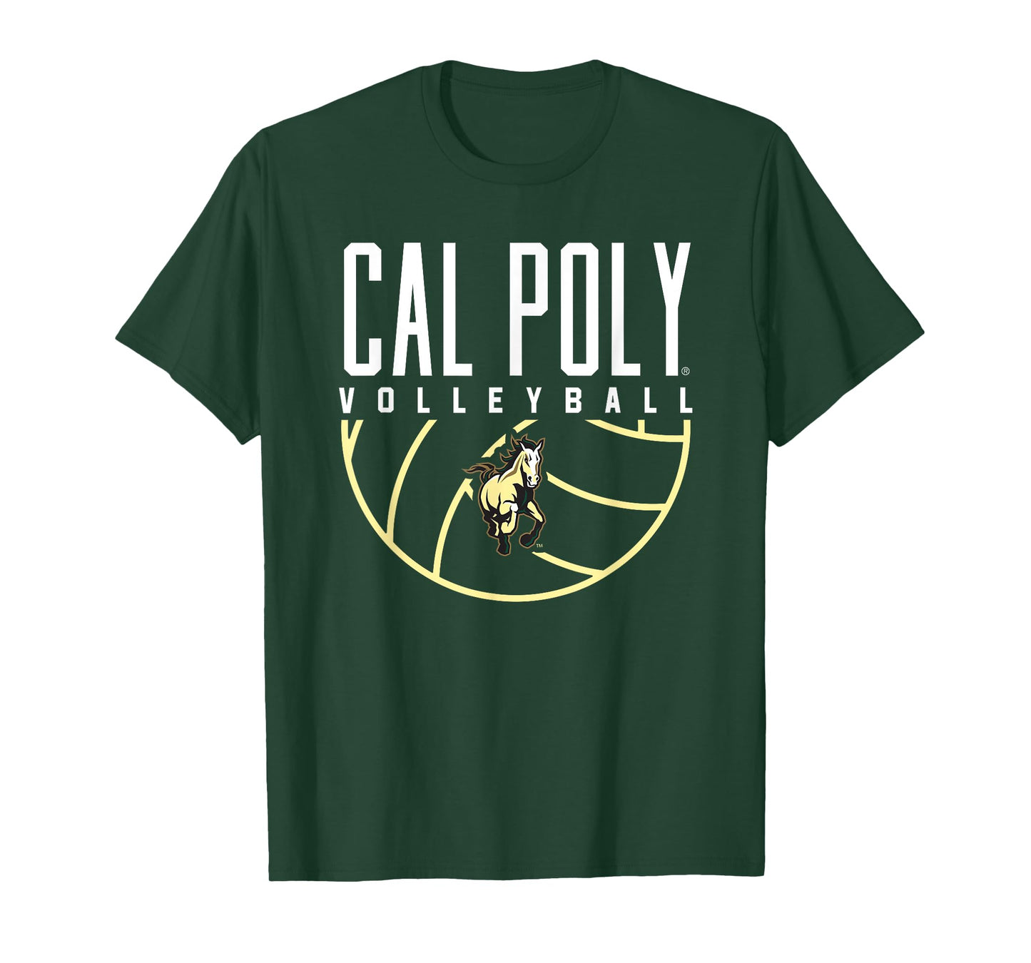 Cal Poly Mustangs Volleyball Arch T-Shirt