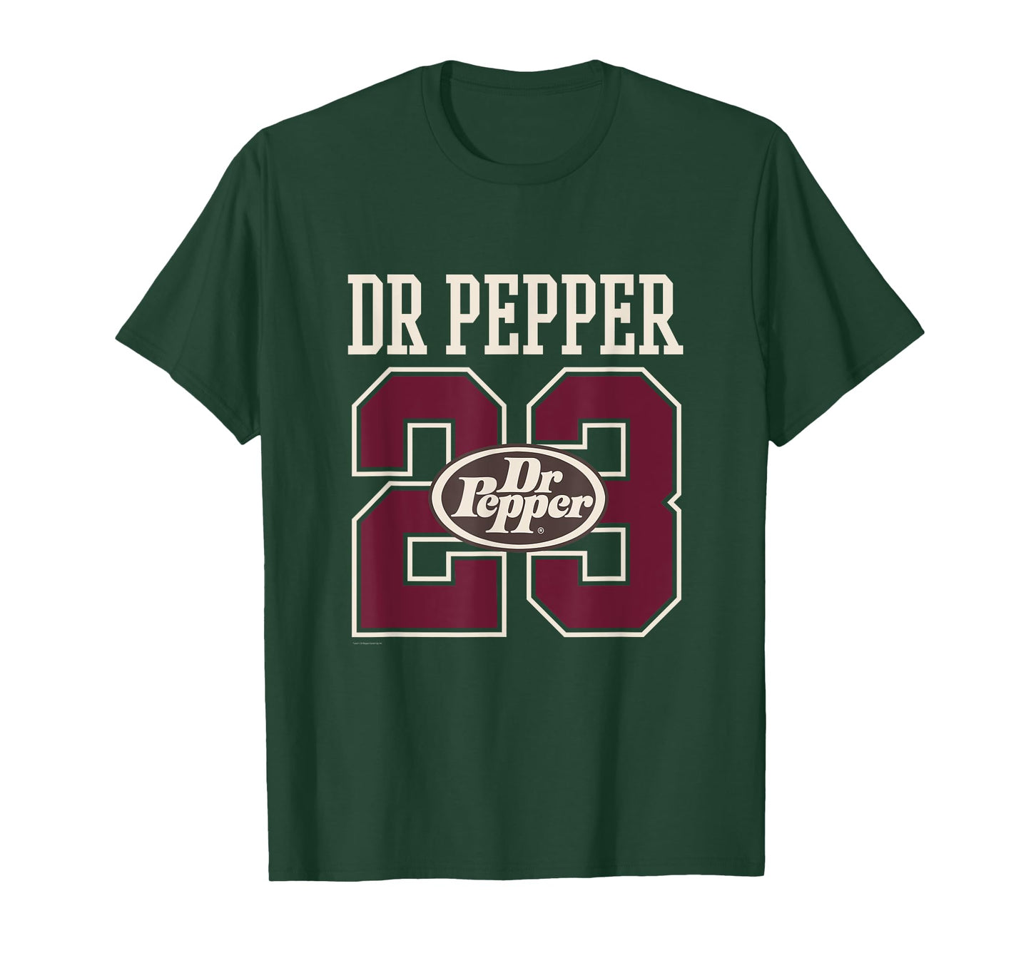 Dr. Pepper 23 Flavors Retro Collegiate Sport Style T-Shirt