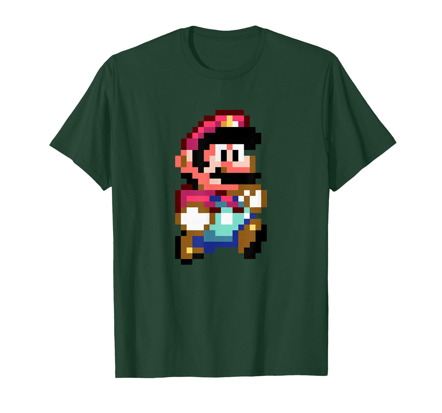 Super Mario Bros Retro Mushroom Kingdom 8-Bit Mario T-Shirt