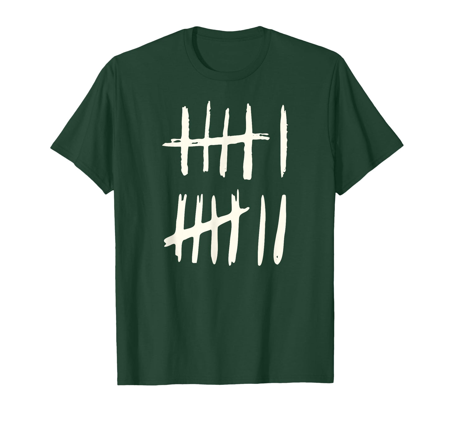 Funny Six Seven 67 Meme Tally Marks 6 7 Numbers T-Shirt